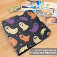 thumbnail image 4 of FORMRS 3 Ring Photo Album 4"x6" Self Adhesive Large Capacity PU Leather Cover, Purple Halloween Ghosts, 4 of 8