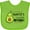Apple Green, variant on Inktastic Auntie's Little Avocado with Cute Baby Avocado Boys or Girls Baby Bib