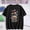 Black, variant on Women's Tops Short Sleeve Summer Under $5 XL Printed Short Sleeved T-shirt