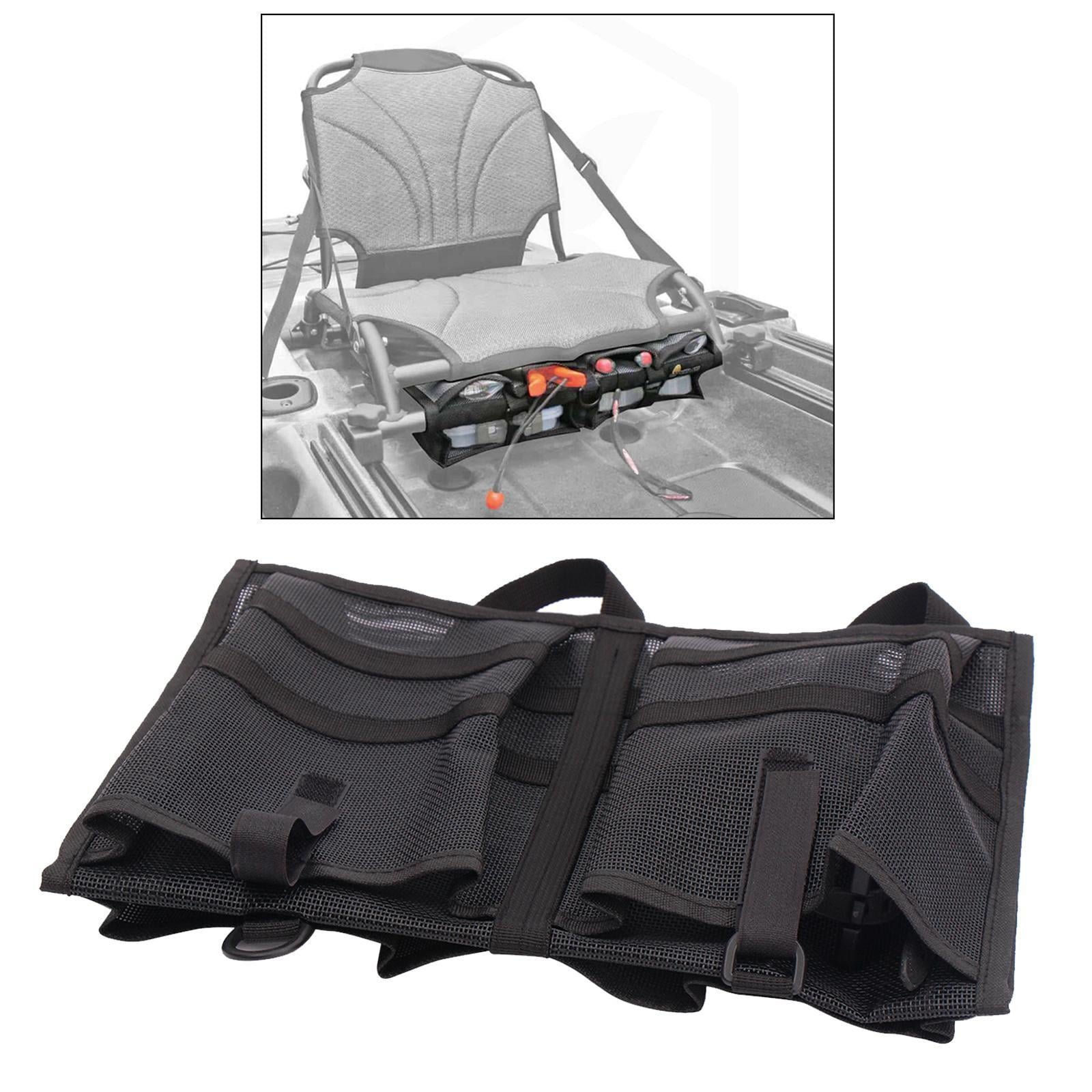 Axioma Black Nylon Mesh Storage Sleeve Pocket Kayak Canoe Tackle Box Organizers Gear Accessory Pouch for Kayak Fishing Boat Beer Tool Kit