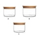 thumbnail image 3 of Caja de almacenamiento de alimentos con tapa de vidrio contenedor de polvo de mantenimiento fresco olla sellada multifuncional hogar restaurante Organizadores de utensilios de cocina 10*10*6cm Wosthever HA066917-03, 3 of 6