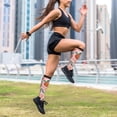 thumbnail image 6 of Lsque Painting Peach Pattern Sport Compression Socks for Men & Women 15-20 mmHg Knee High Nurse Pregnant Running Medical and Travel Athletic, 6 of 6