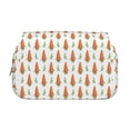 thumbnail image 2 of Disketp Cute Carrot Print Estuche de Lápices de Doble Capa con Tapa Abatible y Cremallera, Organizador Escolar para Adolescentes y Adultos, 2 of 7