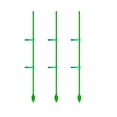 thumbnail image 1 of 3 Pcs Support Anti-Localisation pour Plantes Support de Fleurs et Plantes Poteaux de Support Tige Réutilisable Support Fixe Outil de Jardinage 11,81 Pouces, 1 of 9