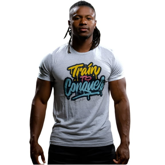 Train To Conquer Graffiti Graphic Tee