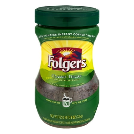 - Folgers Instant Coffee Decaf Classic, 8.0 OZ