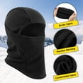 thumbnail image 4 of REDESS Balaclava Face Mask for Kid,Warm Fleece Windproof Ski Mask Cap for Boy and Girl,Black 2 pack, 4 of 6