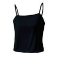 thumbnail image 7 of ManxiVoo Flowey Summer Satin Blend Loose Fit Camisole for Women Layering Under Suits Breathable Bottoming Top Ice Silk Texture XXL Size Black, 7 of 7