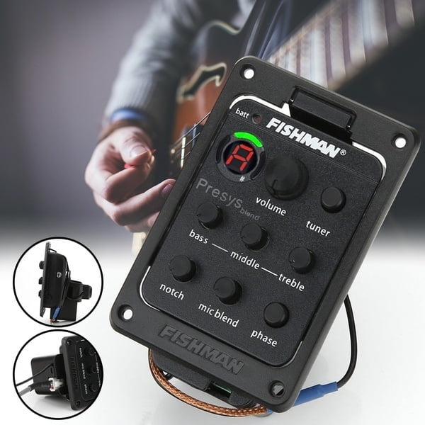 1 Set 4Band Acoustic Guitar Equalizer Guitar Preamp Piezo Pickup