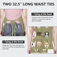thumbnail image 6 of Dog Breeds Apron-Garden Aprons for Women with Pockets-Cotton Linen Waterproof Kitchen Cooking Gardening Aprons Adjustable for Kitchen,Cooking,BBQ and Salon 33x27 Inch, 6 of 7