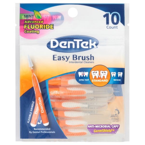 DenTek Easy Brush Cleaners, Mint, 10 Each