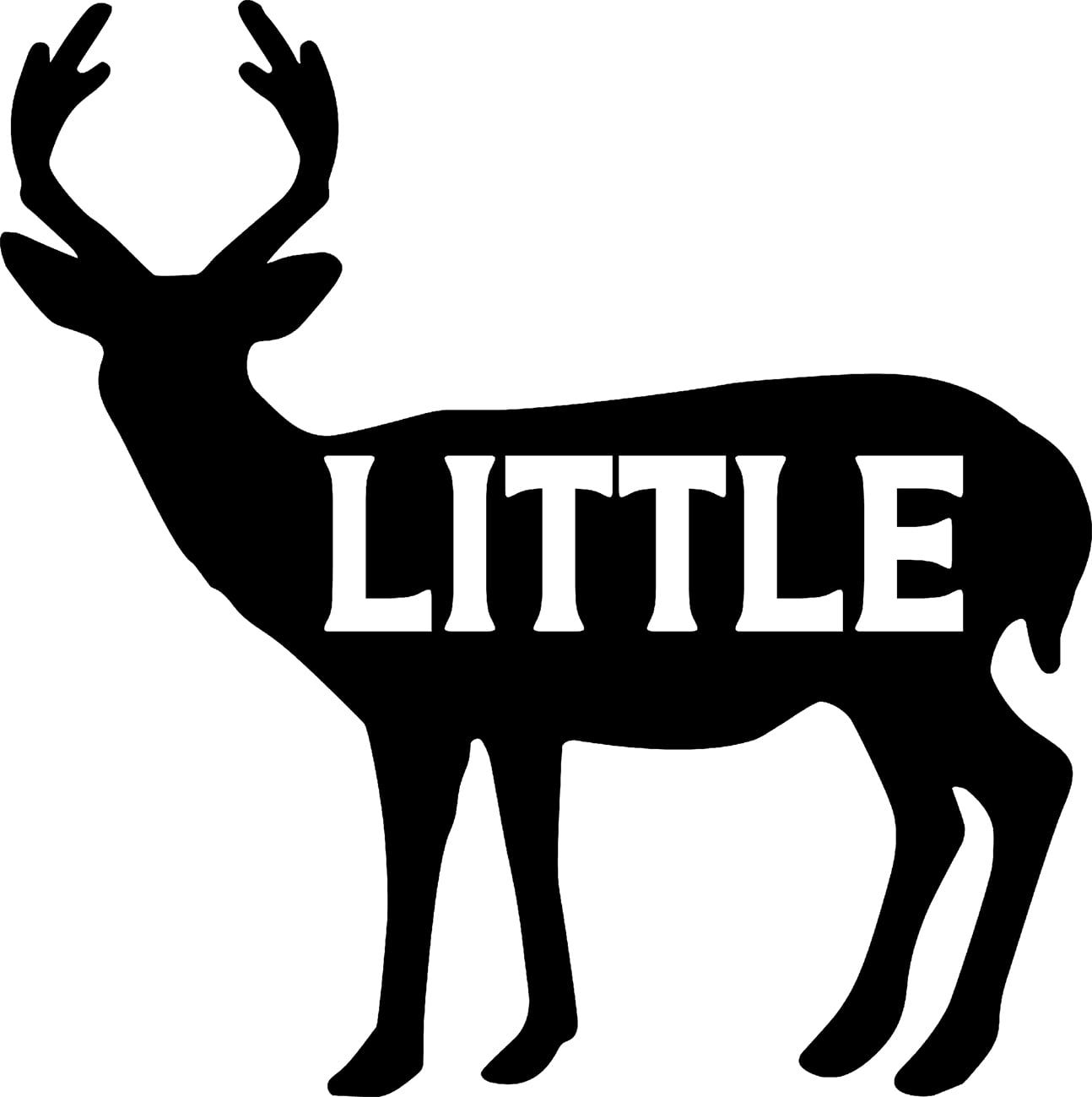 Little Deer Doe Family Animals Nature Hunting Wall Decals for Walls
