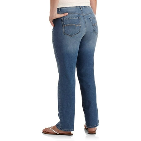 Faded Glory - Women's Plus-Size Comfort Waist Slim Bootcut Jeans ...