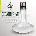 thumbnail image 2 of G Francis Glass Wine Decanter Set - Wine Carafe Decanter with Wine Aerator, 2 of 2
