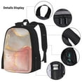 thumbnail image 3 of Pofeuu Abstract Marble Texture Print Backpack Travel Backpacks With Lunch Bag Pencil Bag Set 3 pcs Set Cartoon Backpack, 3 of 7
