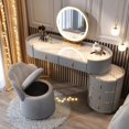 thumbnail image 1 of Mirrors Luxury Dressing Table Minimalist Container Drawer Coffee Storage Dressing Table White Meuble De Chambre Modern Furniture My Lux Decor Round, 1 of 31
