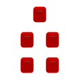 thumbnail image 1 of stanreset For Wireless Earphone Storage Box Life Waterproof Shockprood Dust -proof Silicone Protective Case red 5PCS, 1 of 6