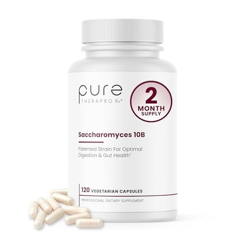 Saccharomyces Boulardii Probiotics 10 Billion CFU Made in USA | No Fillers Patented Strain: Lynside CNCM I-3799 Probiotics for Men and Women | Pure TheraPro Rx, Pharma Grade 120 Count