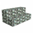 thumbnail image 1 of Floral Foldable Mattress, Abstract Flowers and Leaves, 78.7" x 47.2", Grey Pale Sage Green, by Ambesonne, 1 of 4
