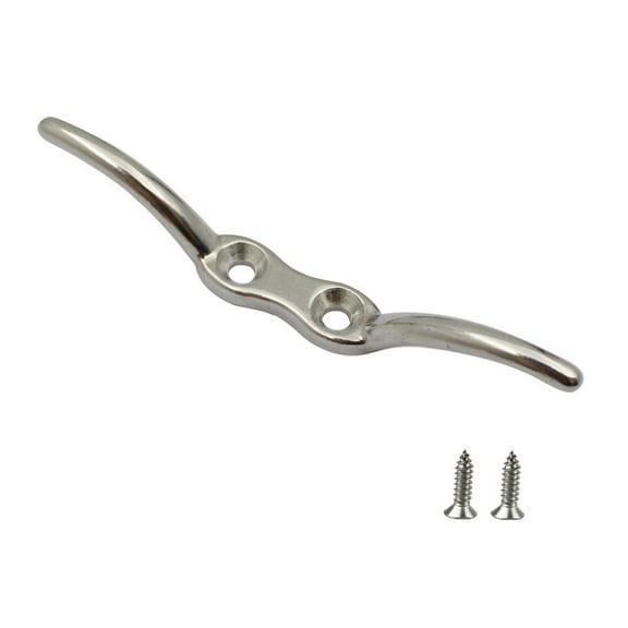 Stainless Steel Rope Cleat Hook Marine Hardware Flagpole Accessory Halyard Polished 2.5 2-1/2in
