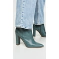 thumbnail image 2 of Sam Edelman Raelle Grey Croco Embossed Block Heel Pointed Toe Leather Ankle Boot (GREY, 6), 2 of 6