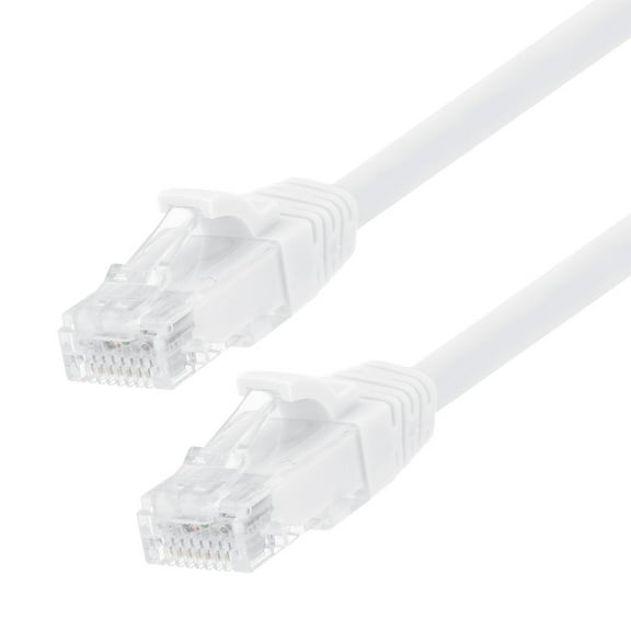 NavePoint Patch Cable, CAT6, UTP, 24AWG/7*0.18 MM, 10 Ft,  10 pack, White