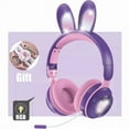 thumbnail image 3 of Wireless Headphones Rabbit Ear Headphones with Microphone Cute Girl Music Bluetooth Headphones for Kids Gaming Headphones, 3 of 29