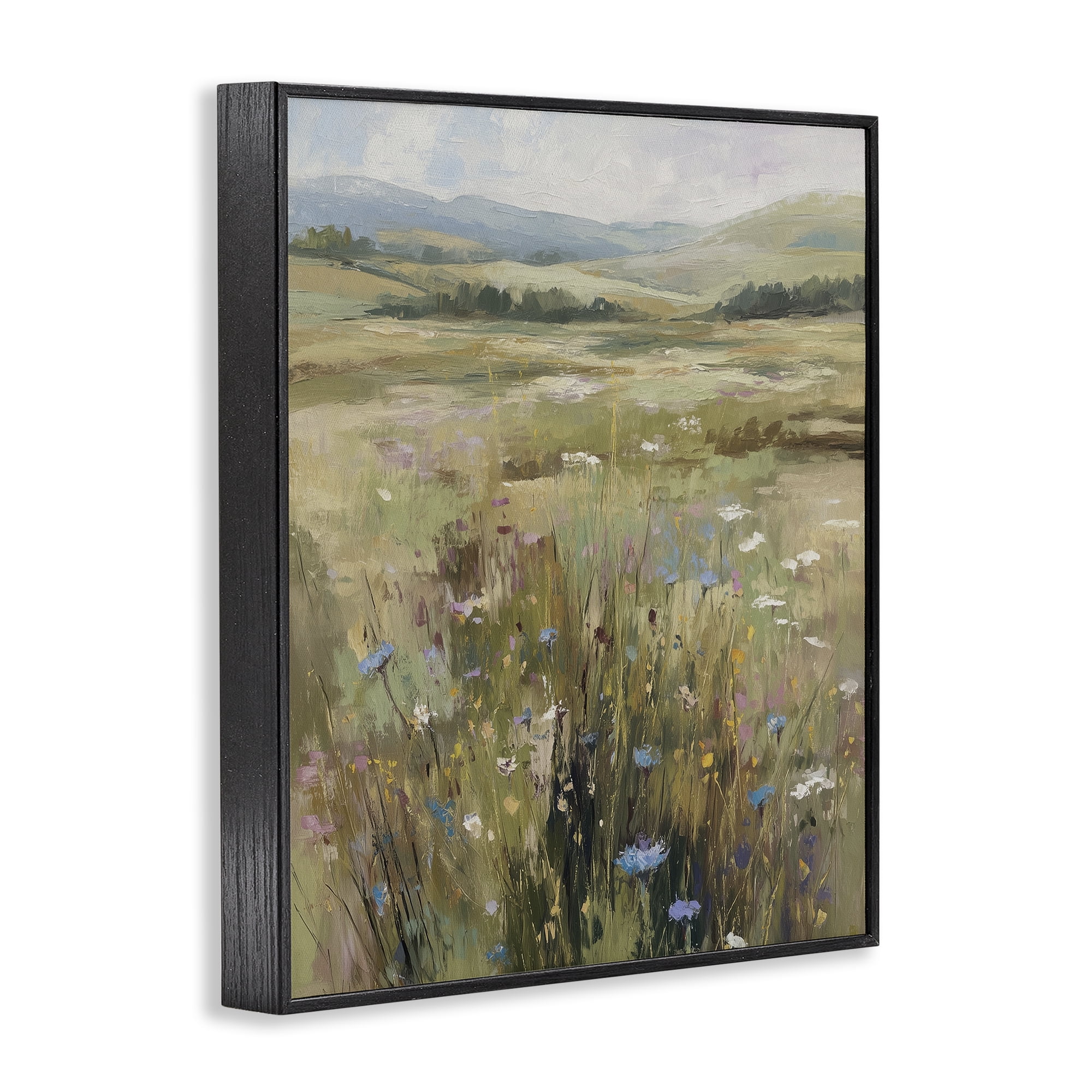 Stupell Industries Breezy Pastures Impression Black Framed Giclee Art, design by Svetlana Aleynikova