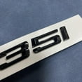 thumbnail image 3 of Gloss Black 535i Emblem Badge for BMW 535 Rear Trunk Replacement Nameplate, 3 of 5