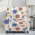 thumbnail image 2 of FOR U DESIGNS Snowflake Pattern Recliner Chair Covers 4-Pieces Washable Lazy Boy Recliner Protector Wear-Resistan Recliner Sofa Slipcovers Christmas Decor for Pet, Kids, 2 of 8