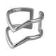 thumbnail image 2 of Anillos de Mujer de Acero Inoxidable LuckyLy, Diseño Moderno y Ligeramente Ajustable, Modelo Diane plateado 7, 2 of 6