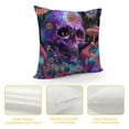 thumbnail image 4 of Orinice Skull Mushrooms Psychedelic Graphic Decorative Throw Pillow Cover 20x20in, 4 of 5