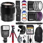 Sony FE 35mm f/1.8 Lens + Flash + Color Filter Set - 32GB Accessory Kit (International Version)