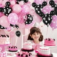 thumbnail image 5 of Neasyth Pink and Black Balloons,60Pcs 12Inch Polka Dot Latex Balloons Kit for Girls Baby Shower Party Supplies, 5 of 8
