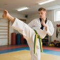 thumbnail image 5 of Karate Taekwondo Dojo Judo Belt Double Needle Eight Thread Handmade Baotou Double Layer Cottons Felts Inner Core Belt, 5 of 5