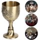thumbnail image 5 of Juego de 2 copas de vino, copa de vino de licor de cáliz de flor en relieve de cobre Vintage para Bar de fiesta en casa ER, 5 of 5