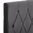 thumbnail image 6 of CorLiving Catalina Dark Gray Diamond Tufted Velvet Headboard - Twin/Single, 6 of 9