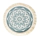 thumbnail image 1 of Mantel individual redondo de algodón y poliéster, redondo, suave, cómodo, tejido con borlas para decoración de cocina, A L, 1 of 13
