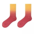 thumbnail image 1 of 4x Calcetines Deportivos Casuales de para Mujer, Calcetines para para Pareja, Calcetines Deportivos de Absorbente, Decoración - Rojo Amarillo 4 piezas, 1 of 8