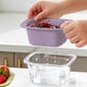 thumbnail image 5 of Juego de Colador y Tazón Apilables | Cesta para Lavar Frutas y Verduras de Doble Capa 2 En 1 | Colador de Alimentos y Ensaladera | Plástico Abs, Blanco/Rojo/Verde/Morado, 5 of 7