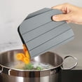 thumbnail image 4 of Collapsible Silicone Cutting Board, 9.45 x 5.51in Portable Chopping Block, Space Saving Food Prep Mat for Camping Travel Picnic Needs, 4 of 8