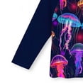 thumbnail image 5 of Sentuca Girls Swimsuit 2-Pieces Long Sleeve Rash Guard and Shorts Bathing Suit Kids Swimwear Sets 8-15 Years, 5 of 6