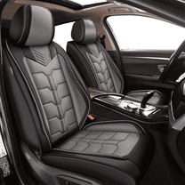 DIKSOAKR Full Set Car Seat Covers Fit fo Chevrolet Chevy Sonic 2012-2020 Faux Leather Seat Cover 2 Rows 5 Seats Waterproof Seat Cushion Protector (Black&Gray)