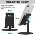 thumbnail image 1 of Tablet/Phone Stand,Universal Multi-Angle & Height Adjustable Stand,Telescopic Aluminum Phone Stand Holder Compatible, 1 of 5