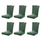 thumbnail image 1 of Advancent 6 sillas con fundas para asientos de sillas, alta elasticidad y fácil de cuidar, funda elástica para asiento de silla Decoración del hogar Verde negruzco, 1 of 6