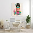 thumbnail image 2 of Stupell Industries Imagine Abstract Retro Peace Sign Graphic Art Gallery Wrapped Canvas Print Wall Art, Design by Matheus Lopes Castro, 2 of 7