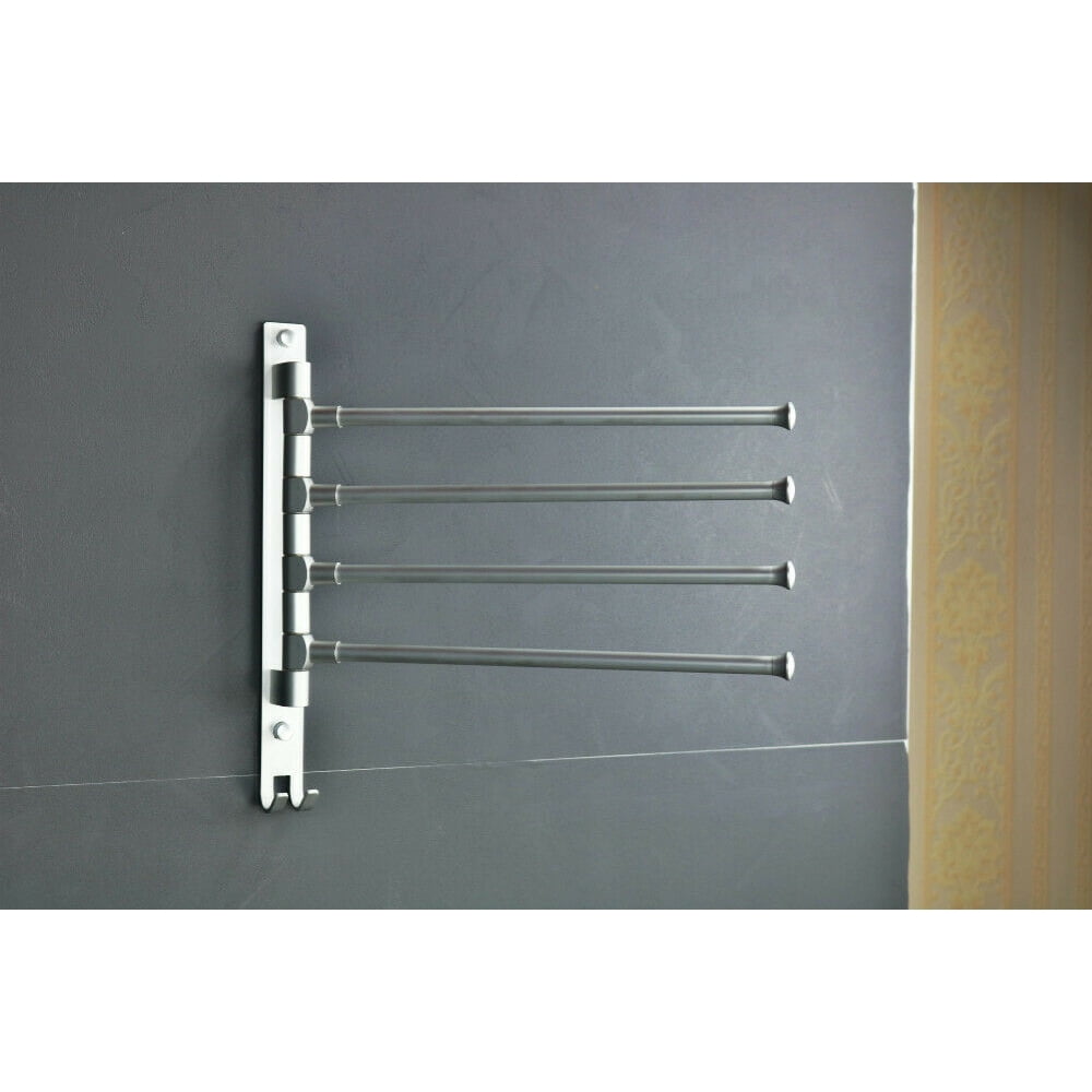No Drilling Towel Racks for Bathroom Swing Out Towel Rack Swivel Towel Bar