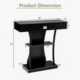 thumbnail image 4 of Giantex Narrow Console Table, Behind Couch Table w/Anti-Tipping Kits, Sofa Side Table, Black, 4 of 8