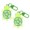 thumbnail image 1 of Sea Turtle Keychain Mini Turtle Shape for Women Light Green Acrylic Glow in The Dark 2Pcs, 1 of 4