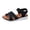 Black, variant on Rokment Athletic Orthopedic Walking Sandals for Women 2026 Comfortable Breathable Mesh Memory Foam Wedge Heels Arch Support Non Slip Work Summer Shoes Beige Size 6